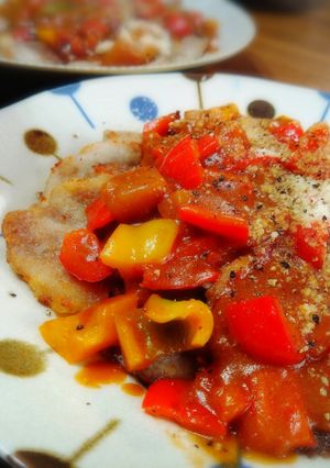 ＊豚肉のソテーパプリカ入りカレーソース＊-レシピのメイン写真