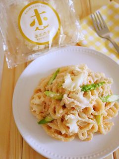 【夏休み】ホホホタケの明太クリームうどん-レシピのメイン写真