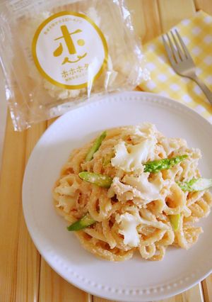 【夏休み】ホホホタケの明太クリームうどん-レシピのメイン写真