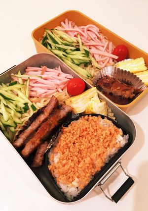 息子、夫弁当　23/8/1-レシピのメイン写真
