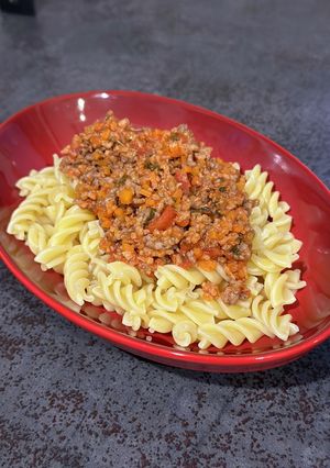 玉ねぎを使わない大豆ミート入ミートソース-レシピのメイン写真