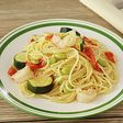 えびと夏野菜のパスタ レモン風味