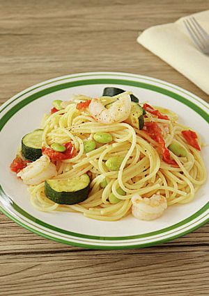 えびと夏野菜のパスタ　レモン風味-レシピのメイン写真