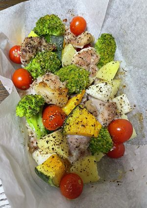 鶏肉と夏野菜のオーブン焼き-レシピのメイン写真