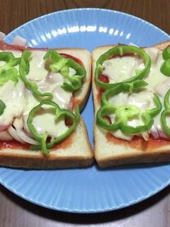 ピザトースト-レシピのメイン写真