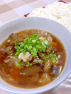 そうめんで豚バラととろナスの温汁-レシピのメイン写真