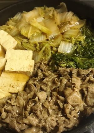 ざらめ使用！牛バラ薄切りで肉豆腐♡-レシピのメイン写真