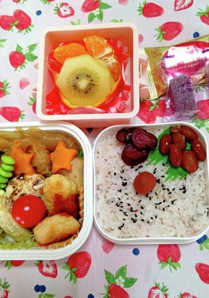 すき焼き＆チキンナゲット弁当♪-レシピのメイン写真