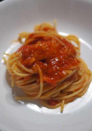 完熟フレッシュトマトのパスタ-レシピのメイン写真