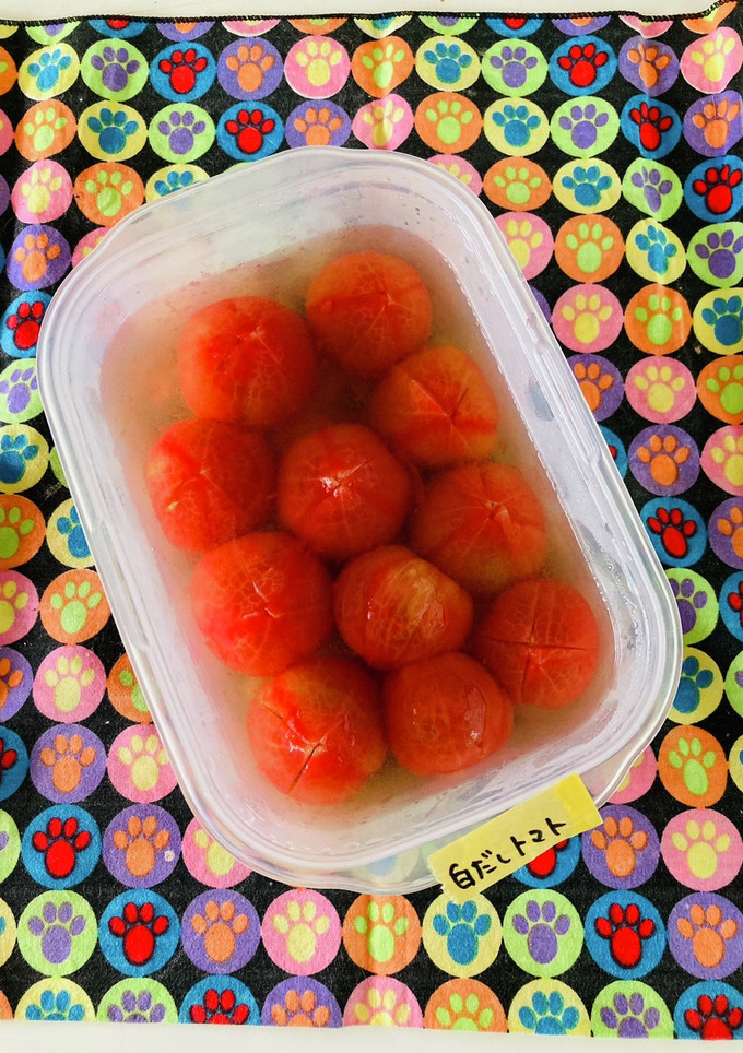 ＼とっても冷えた／まるごと白だしトマト-レシピのメイン写真