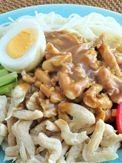 大豆ミートでほぐさない☆棒棒鶏風そうめん-レシピのメイン写真