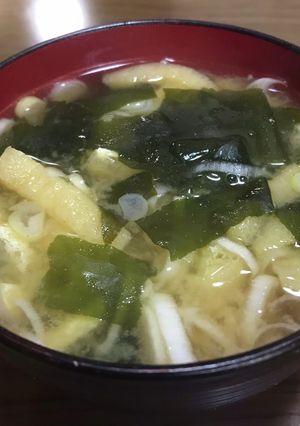 わかめと油揚げの味噌汁-レシピのメイン写真