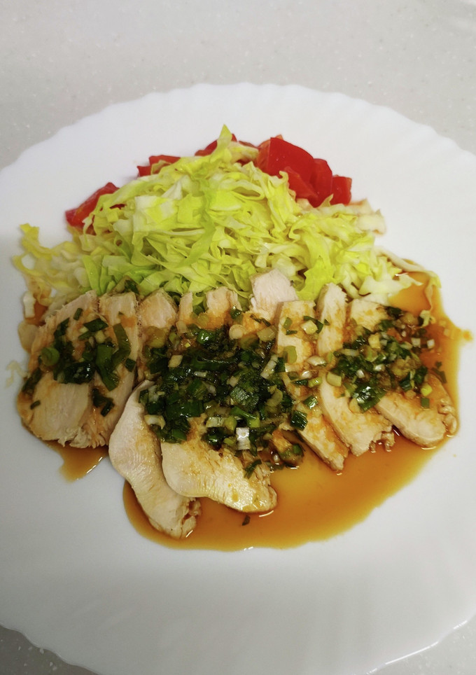 冷製鶏ハムの和風ソースがけ-レシピのメイン写真