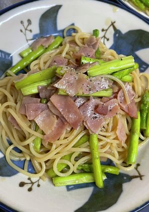 アスパラベーコンパスタ-レシピのメイン写真