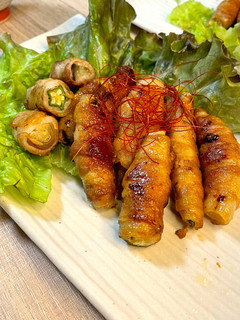 夏野菜のピリ辛肉巻き-レシピのメイン写真