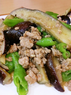 なすと甘長とうがらしの味噌炒め。-レシピのメイン写真