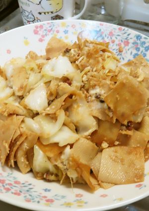 中華風干し豆腐とキャベツの麻辣五香粉炒め-レシピのメイン写真