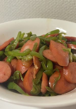 余り物野菜とウインナーの炒め物-レシピのメイン写真