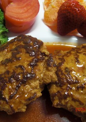 チキンの煮込みハンバーグ-レシピのメイン写真