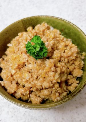 旨みたっぷり♪鶏ひき肉の醤油麹味噌そぼろ-レシピのメイン写真