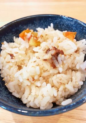 さっぱり梅干しトマトごはん-レシピのメイン写真
