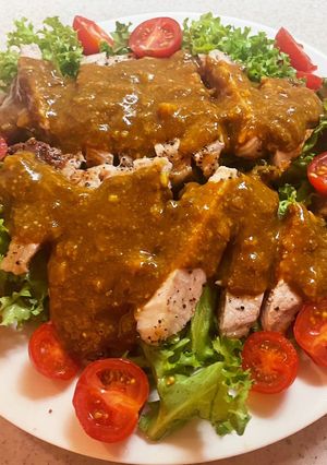 豚ロースをグリル焼き！カレーソース旨！-レシピのメイン写真