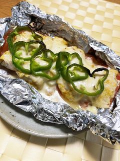 ササミのスパイスピザ風ホイル焼き-レシピのメイン写真