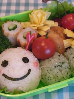 簡単キャラ弁★あおむし弁当-レシピのメイン写真