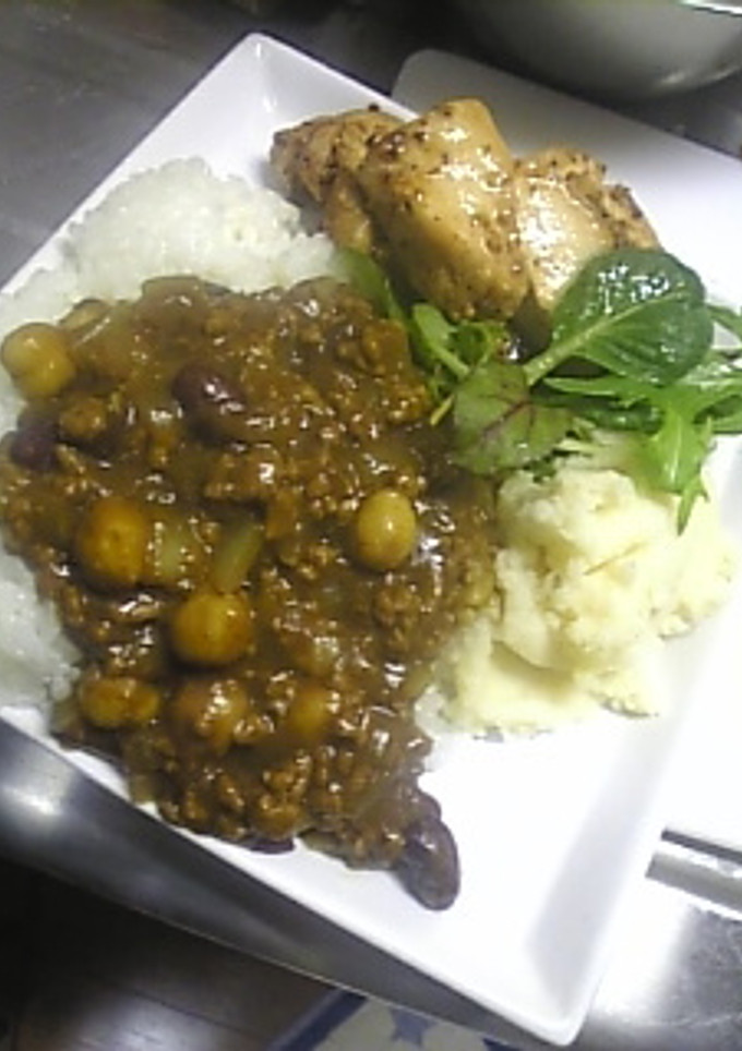 挽肉と豆の簡単カレー-レシピのメイン写真