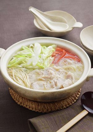 豚しゃぶとねぎのうま塩ごま鍋-レシピのメイン写真