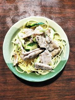 豚冷しゃぶ風あっさり胡麻味噌パスタ-レシピのメイン写真