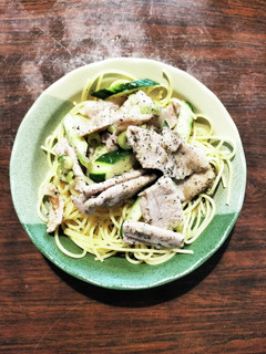 豚冷しゃぶ風あっさり胡麻味噌パスタ-レシピのメイン写真