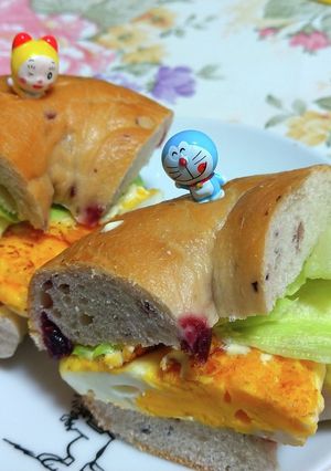 夏休みのランチに☆ベーグルサンド-レシピのメイン写真