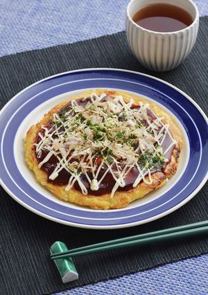 豆腐ともやしのヘルシーお好み焼き-レシピのメイン写真