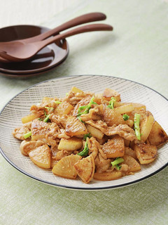 ごはんに合う!大根と豚肉の甘辛炒め-レシピのメイン写真