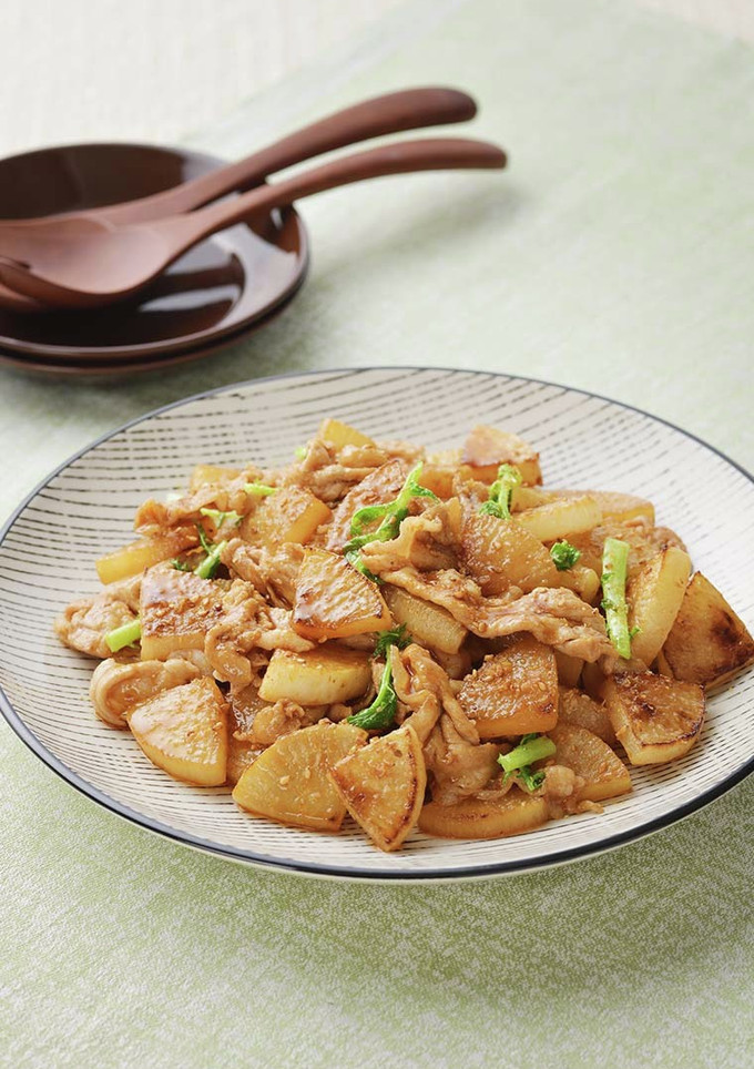 ごはんに合う！大根と豚肉の甘辛炒め-レシピのメイン写真