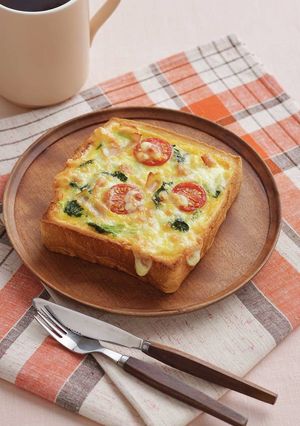 ほうれん草とベーコンのキッシュトースト-レシピのメイン写真