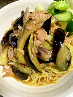 ツナ缶とトロナスの冷やし中華-レシピのメイン写真