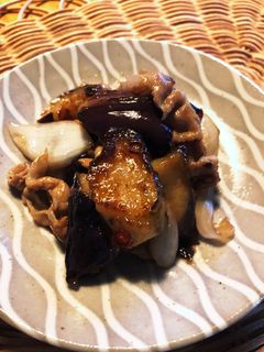 夏バテ防止♡茄子と豚肉の酢玉ねぎ炒め-レシピのメイン写真