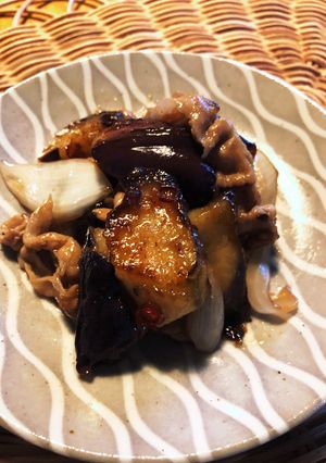 夏バテ防止♡茄子と豚肉の酢玉ねぎ炒め-レシピのメイン写真