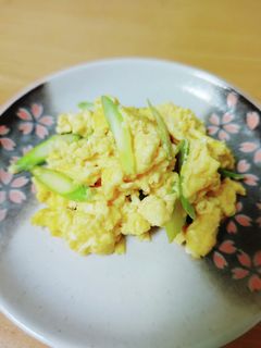 アスパラガスの卵とじ-レシピのメイン写真