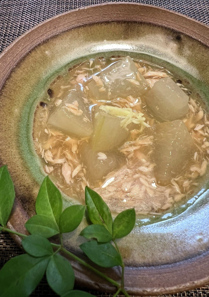 冬瓜とシーチキンコンソメ煮☆スープ餡掛け-レシピのメイン写真