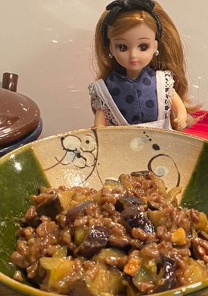 リカちゃん♡ナスひきピリ味噌ピーバタ炒め-レシピのメイン写真