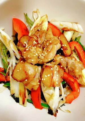 青ねぎ、白ねぎたっぷりの焼き鳥丼-レシピのメイン写真