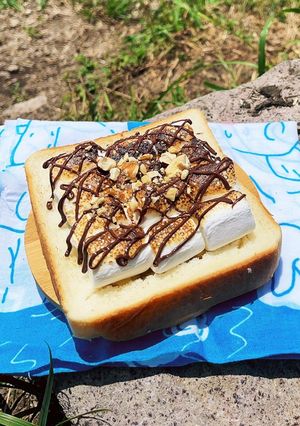 チョコマシュマロオープンサンド-レシピのメイン写真