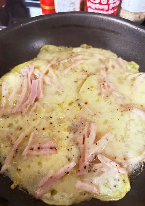 ほったらかし☆じゃが芋とハムのチーズ焼き-レシピのメイン写真