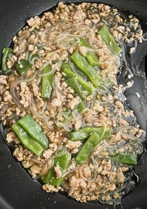ささげのひき肉あんかけ-レシピのメイン写真
