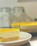 オレンジゼリーの簡単レアチーズケーキ