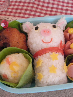 キャラ弁★RUB A DUB DUBブタ-レシピのメイン写真