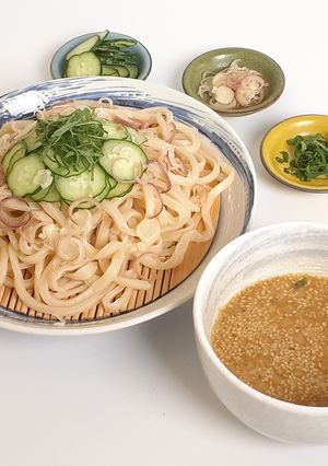 埼玉夏の定番☆すったて(冷や汁)風うどん-レシピのメイン写真